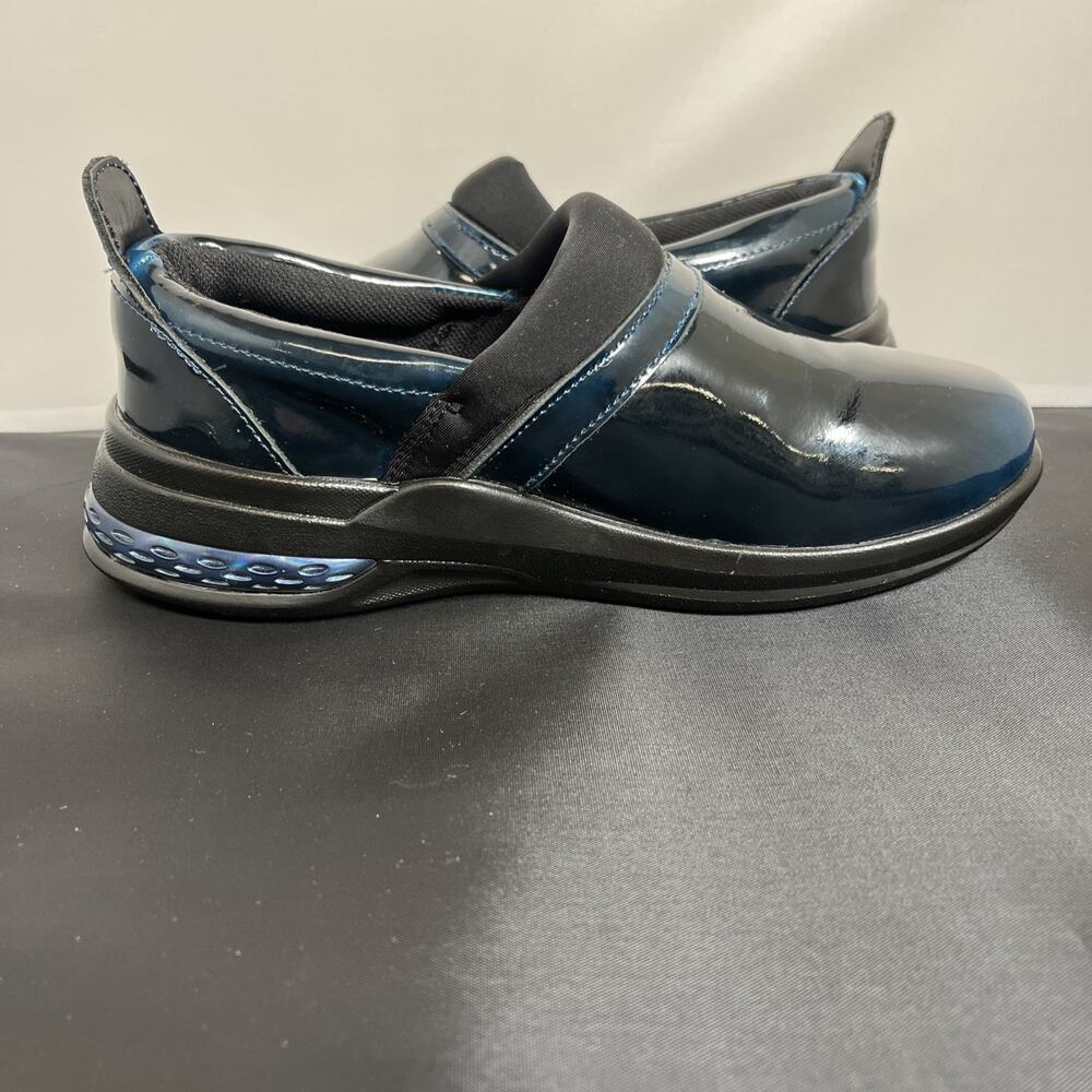 New Infinity by Cherokee Uniforms Stride Womens Slip On Patent Blue Sz 6.5 Chrty - Picture 5 of 13
